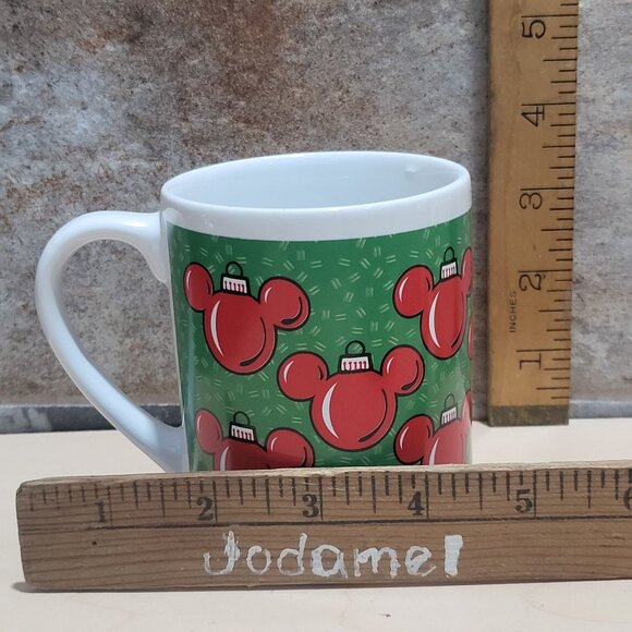 Disney Applause Mickey Mouse Ear Ornaments Image Christmas Mug - Picture 8 of 9